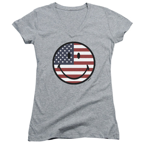 Juniors Sheer Cap Sleeve V-Neck