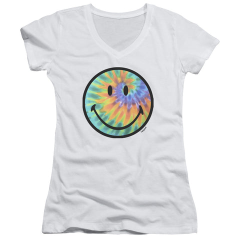 Juniors Sheer Cap Sleeve V-Neck