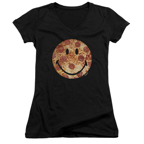 Juniors Sheer Cap Sleeve V-Neck