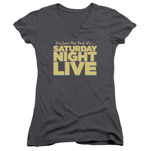 Juniors Sheer Cap Sleeve V-Neck