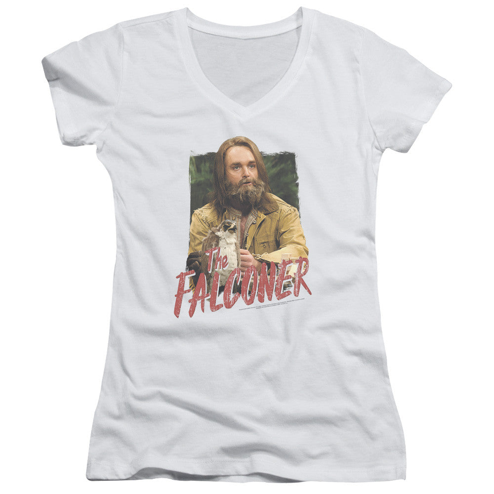 Juniors Sheer Cap Sleeve V-Neck