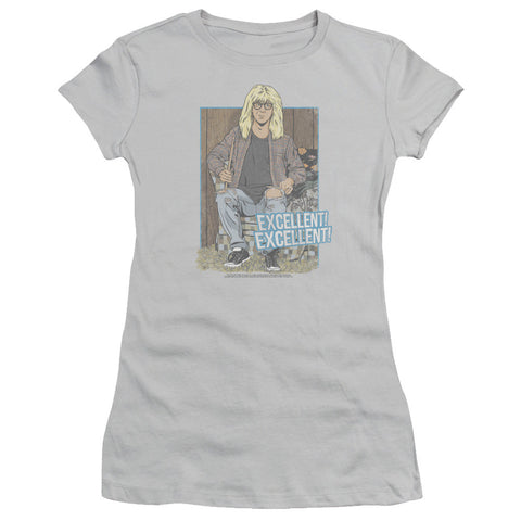 Juniors Sheer Cap Sleeve