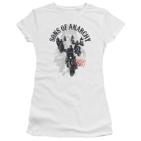 Juniors Sheer Cap Sleeve