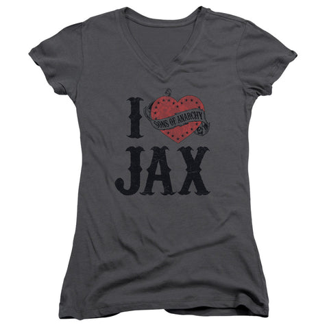 Juniors Sheer Cap Sleeve V-Neck