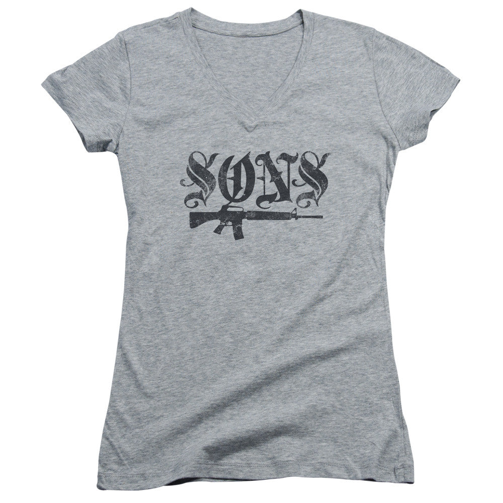 Juniors Sheer Cap Sleeve V-Neck