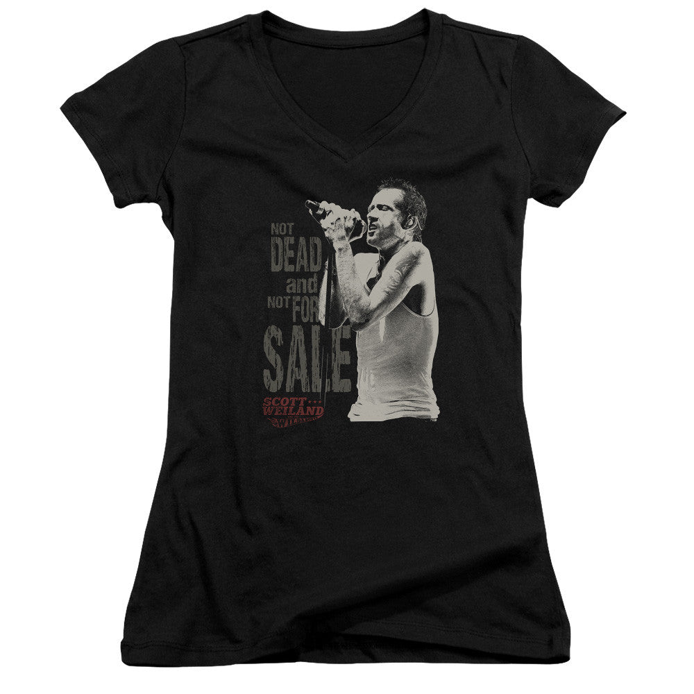 Juniors Sheer Cap Sleeve V-Neck