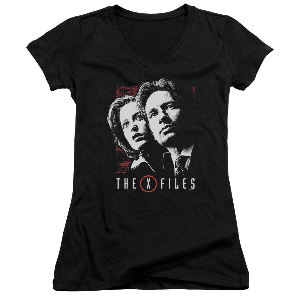 Juniors Sheer Cap Sleeve V-Neck