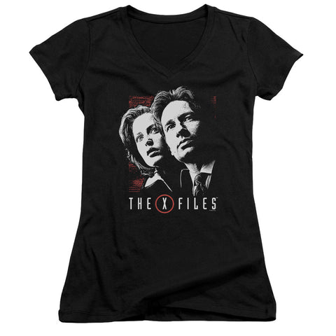 Juniors Sheer Cap Sleeve V-Neck