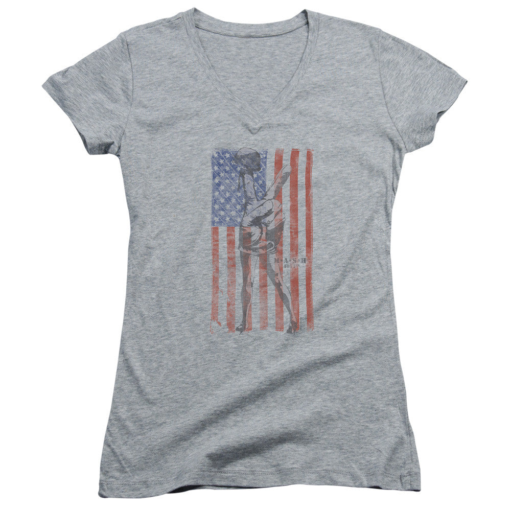 Juniors Sheer Cap Sleeve V-Neck