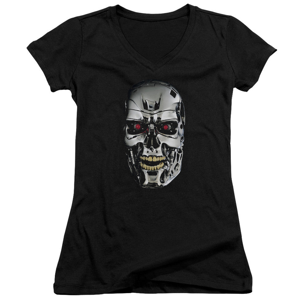 Juniors Sheer Cap Sleeve V-Neck