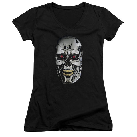 Juniors Sheer Cap Sleeve V-Neck