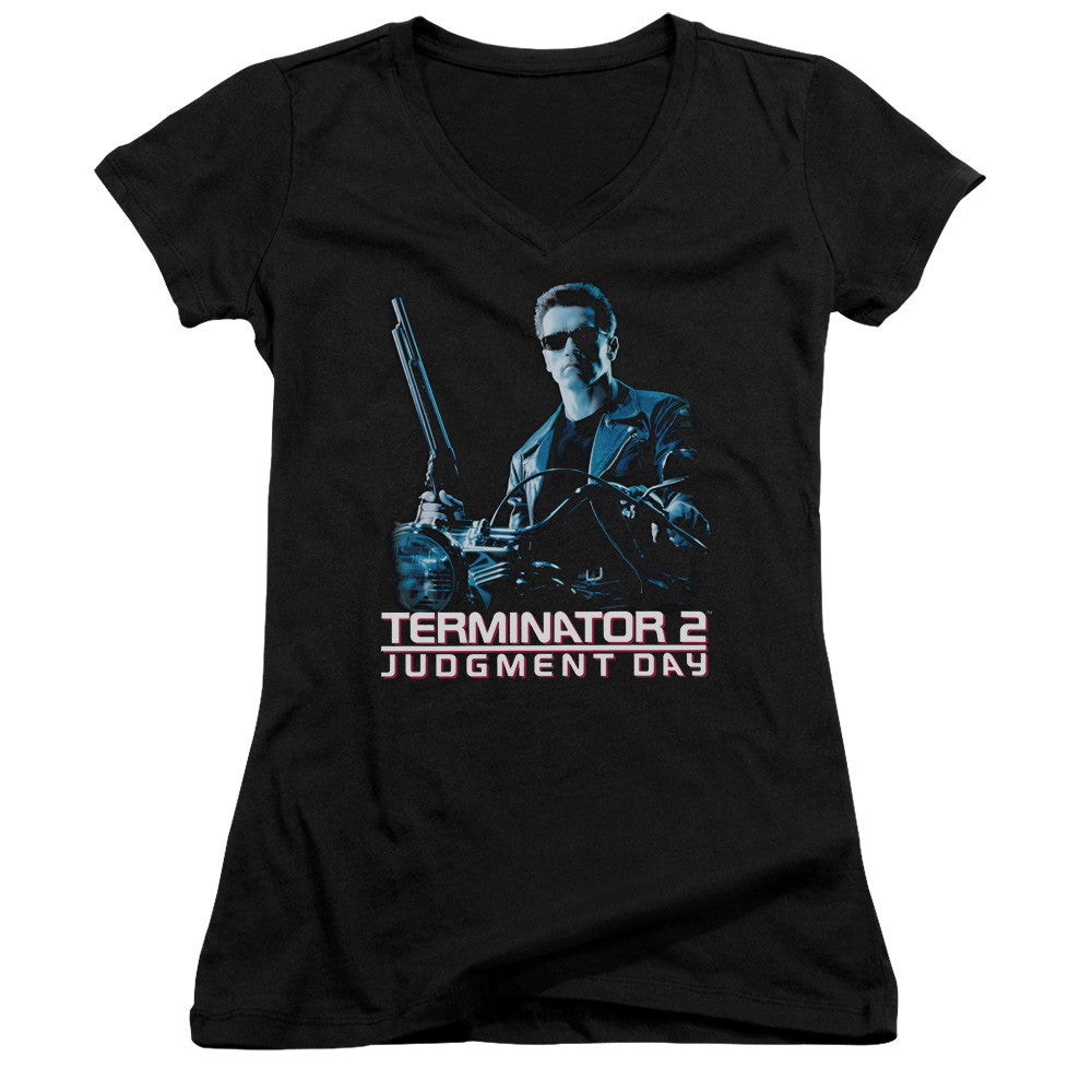 Juniors Sheer Cap Sleeve V-Neck