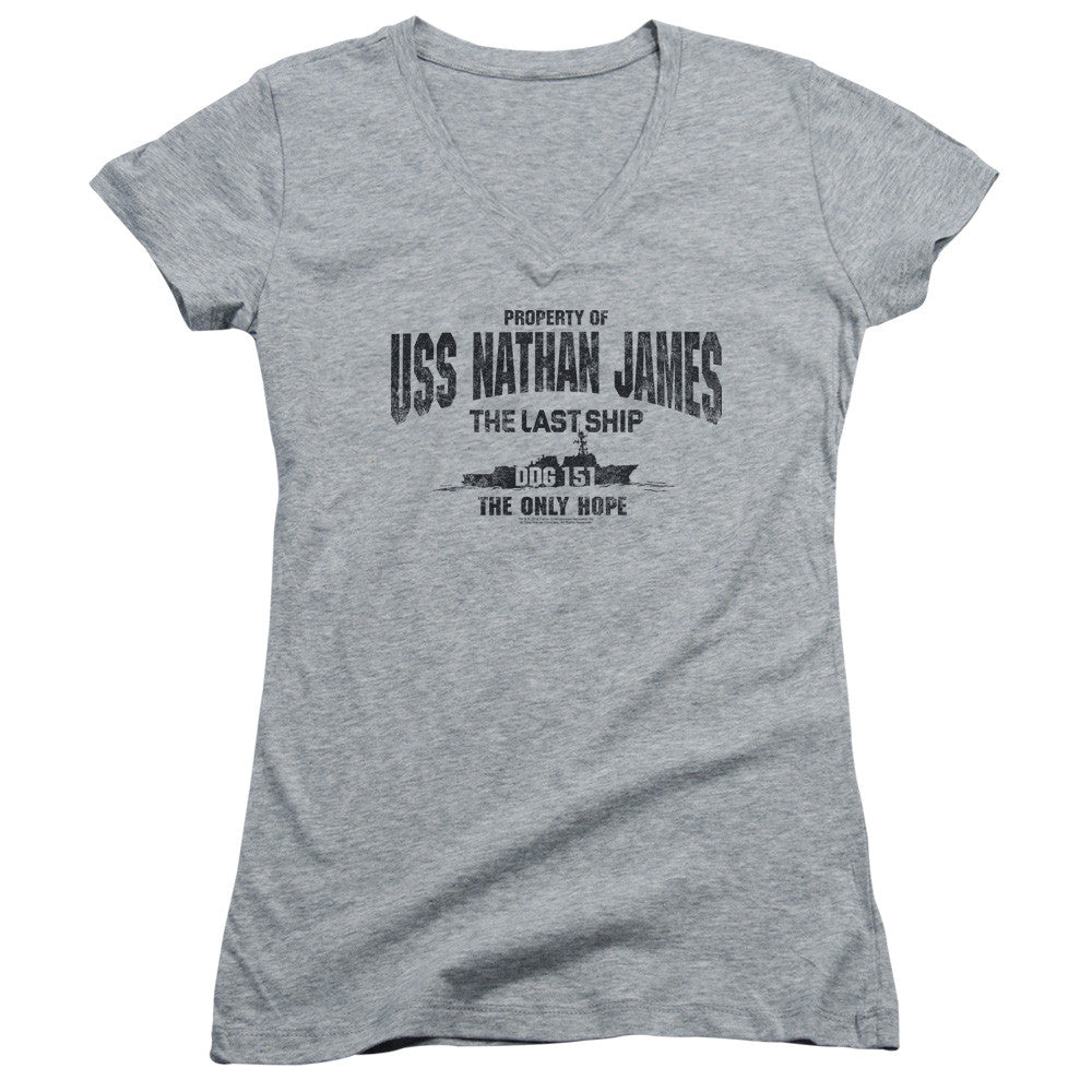 Juniors Sheer Cap Sleeve V-Neck