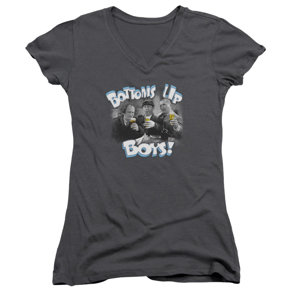 Juniors Sheer Cap Sleeve V-Neck