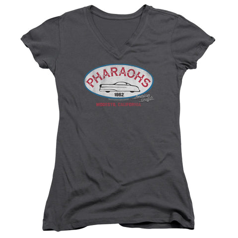 Juniors Sheer Cap Sleeve V-Neck