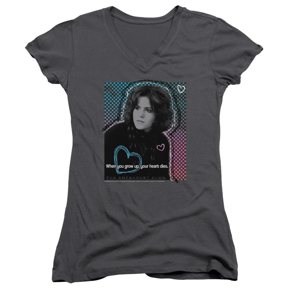 Juniors Sheer Cap Sleeve V-Neck