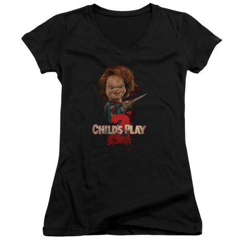 Juniors Sheer Cap Sleeve V-Neck