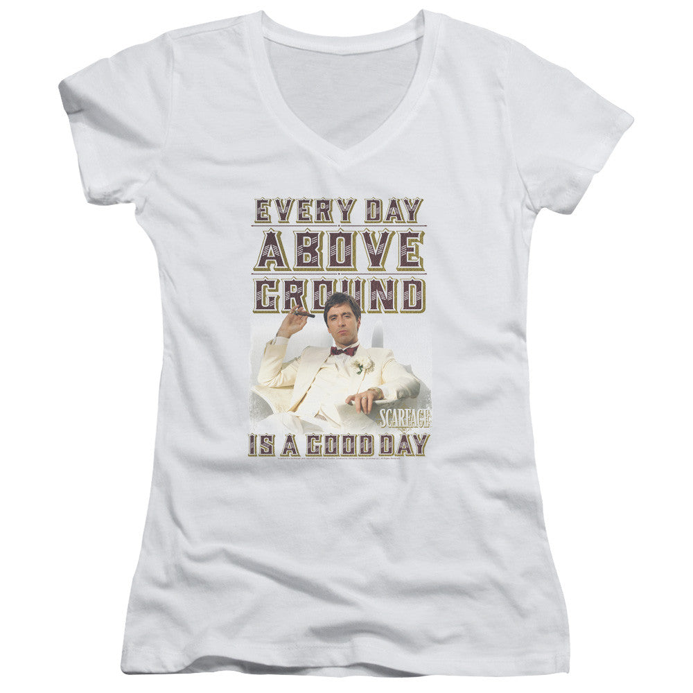 Juniors Sheer Cap Sleeve V-Neck