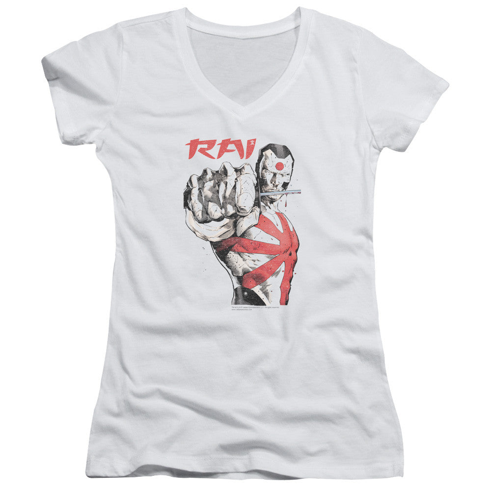 Juniors Sheer Cap Sleeve V-Neck