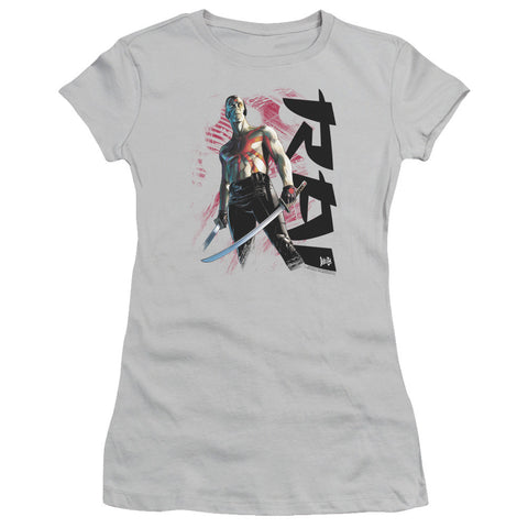 Juniors Sheer Cap Sleeve