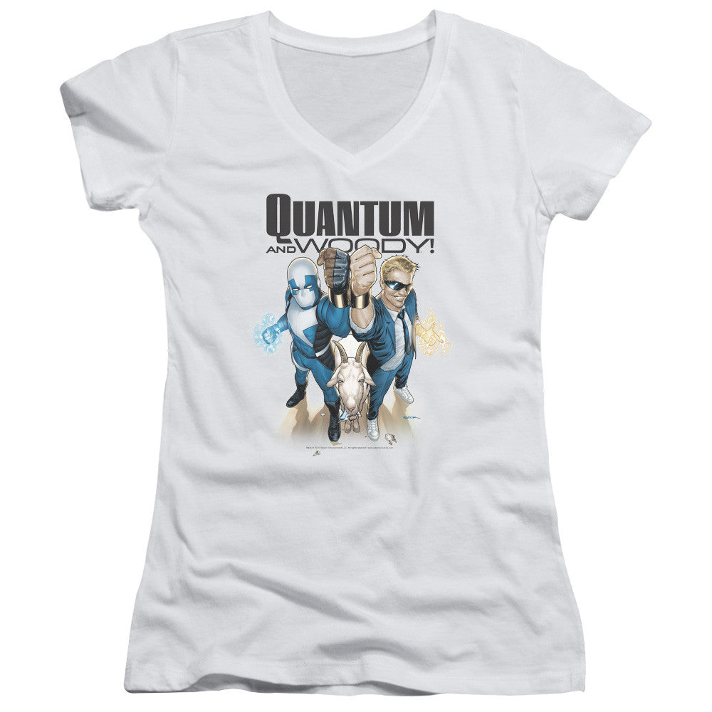 Juniors Sheer Cap Sleeve V-Neck