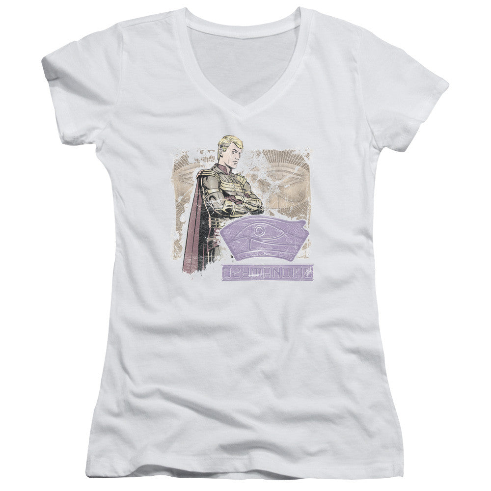 Juniors Sheer Cap Sleeve V-Neck