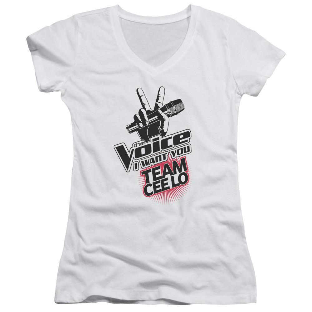 Juniors Sheer Cap Sleeve V-Neck