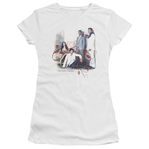 Juniors Sheer Cap Sleeve