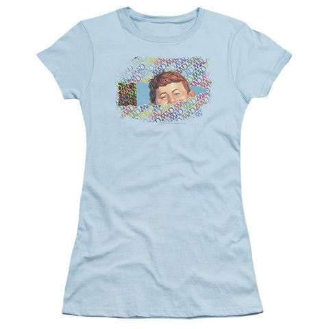 Juniors Sheer Cap Sleeve