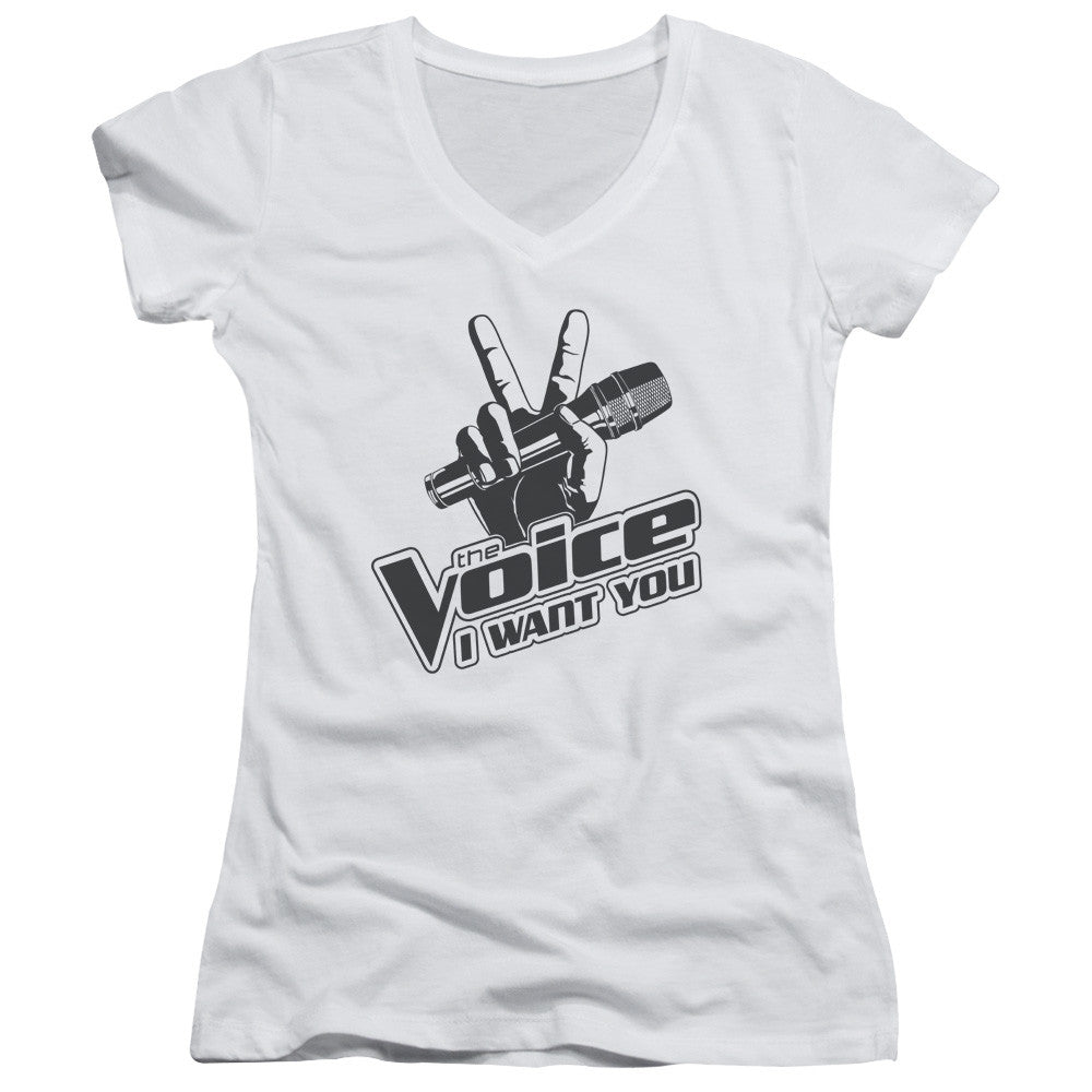 Juniors Sheer Cap Sleeve V-Neck