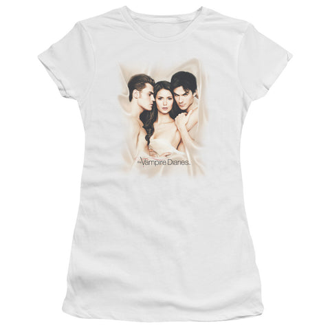 Juniors Sheer Cap Sleeve