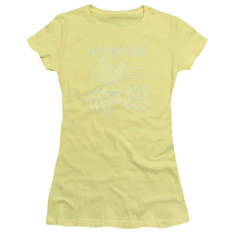 Juniors Sheer Cap Sleeve