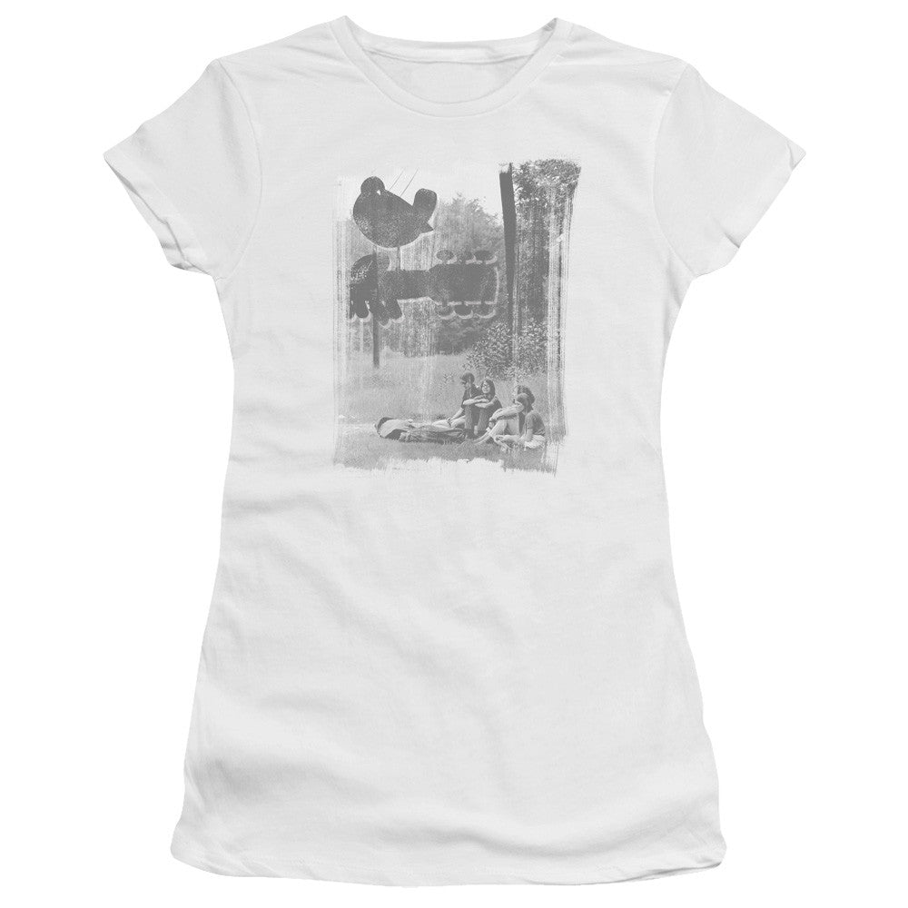 Juniors Sheer Cap Sleeve