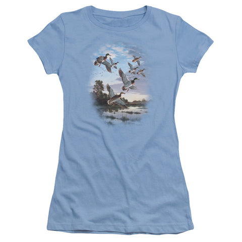 Juniors Sheer Cap Sleeve