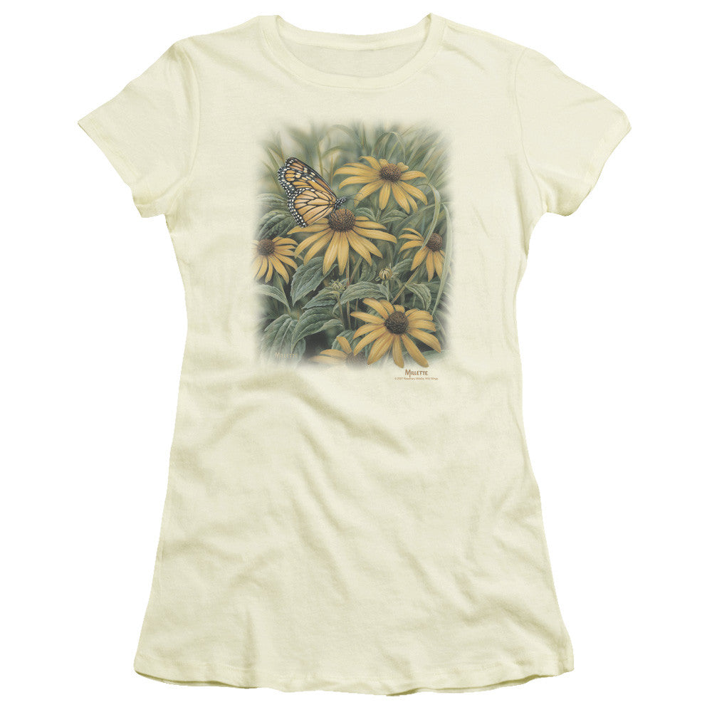 Juniors Sheer Cap Sleeve