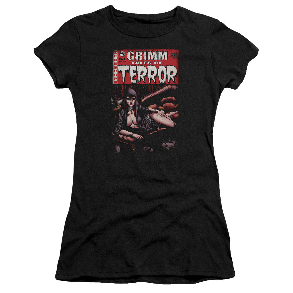 Juniors Sheer Cap Sleeve